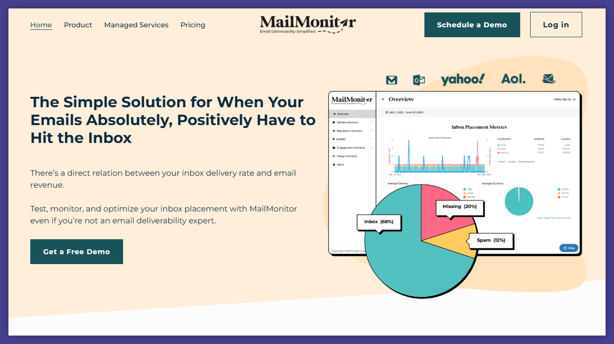 MailMonitor homepage
