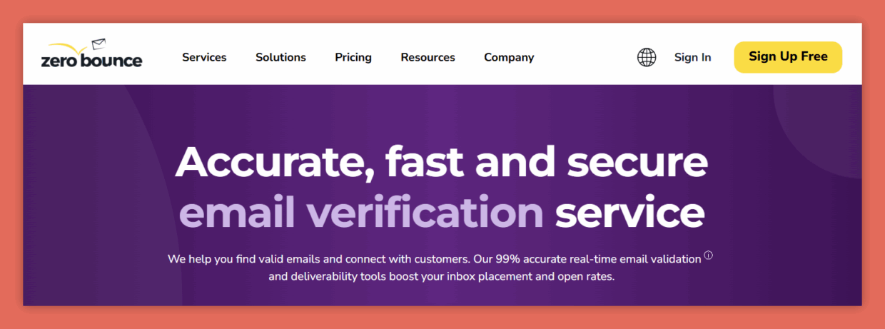 ZeroBounce - trusted email validation and catch-all detection.