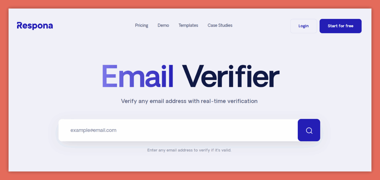 Respona - email marketing tool with domain search.