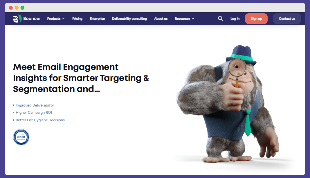 Email engagement insights product from Bouncer