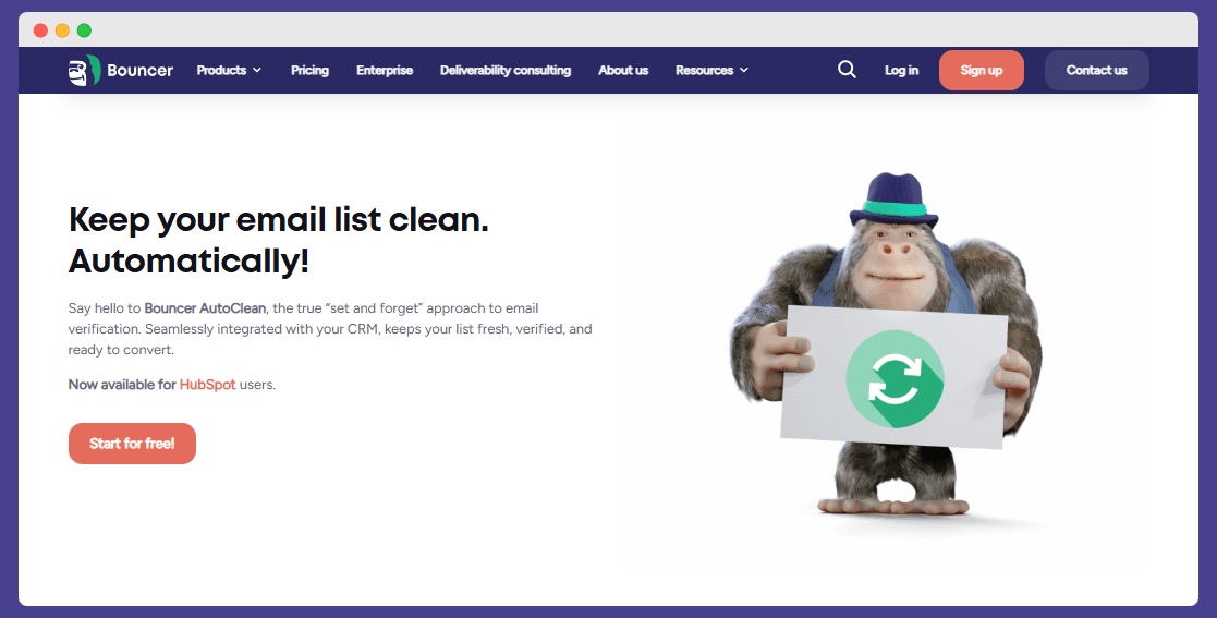 Bouncer autoclean page