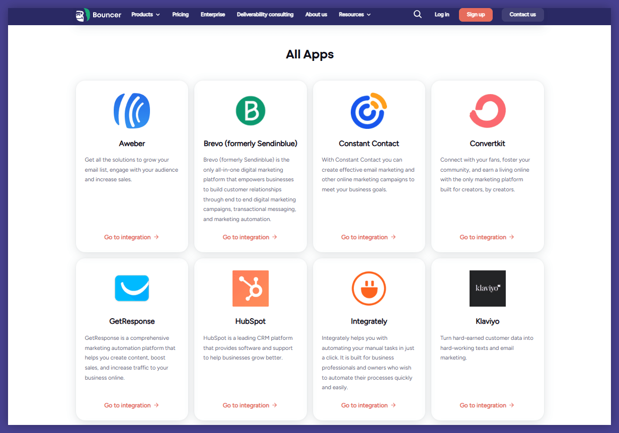 Bouncer integrations