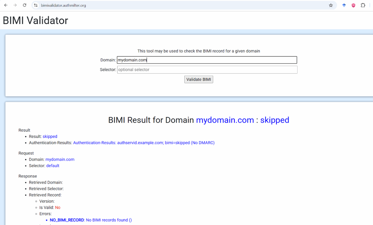 BIMI validator