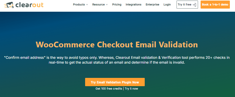 clearout woocommerce plugin to enable email verification for email verification process and filtering out only genuine users only verified users
