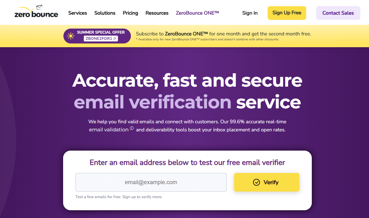ZeroBounce API