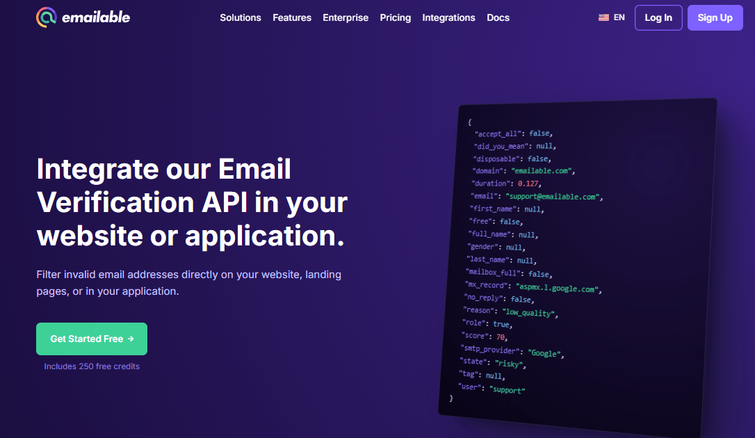 Emailable API
