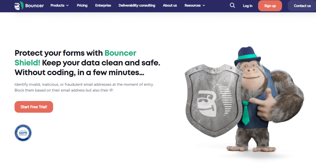 Bouncer shield - page.